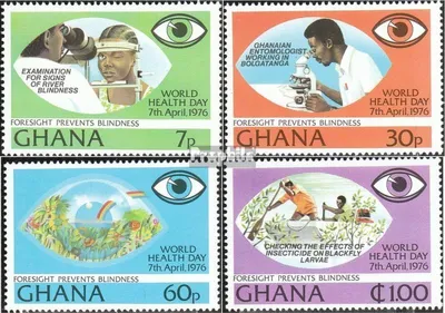 Produktbild von Briefmarken Ghana 1976 Mi 658A-661A (kompl.Ausg.) postfrisch Gesundheit