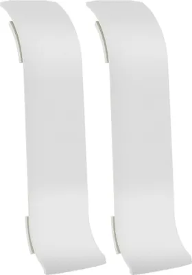 Obrázok produktu pre VILO FLEX 501 Sada spojok Biela - 2 ks. Medzipojivá pre podlahové lišty, vodovzdorné PVC