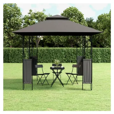 Produktbild von Pavillon 3x3m Wasserdicht Stabil Winterfest Gartenpavillon Metall mit Doppeldach