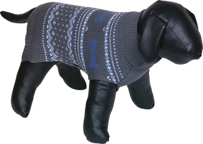 Produktbild von Nobby Hundepullover Mundo grau-hellblau, Länge: 20 cm