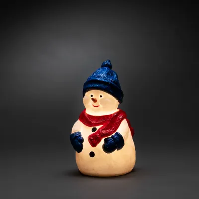 Produktbild von Konstsmide Weihnachtsdekoration, LED Figur "Schneemann" mit 4  warmweißen Dioden für den Außenbereich