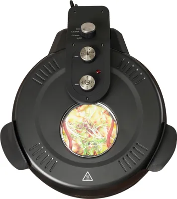 Obrázek produktu pro Pec na pizzu Sommertal PizzaProfi XXL s 39cm kamennou deskou - elektrická pec na pizzu, rychlá 3minutová pizza, do 380 °C - 5dílná sada s vložkou na pánev, 2x lopatka na pizzu, kráječ, kámen na pizzu