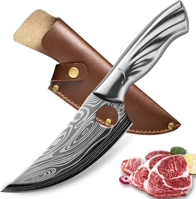 Immagine prodotto di Coltello da Cucina Fukaja in Acciaio Inossidabile - Affilato e Con Custodia KP18450
