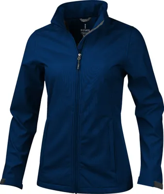 Productafbeelding van Damen Maxson softshell jas, model PF1867, maat XL, marineblauw