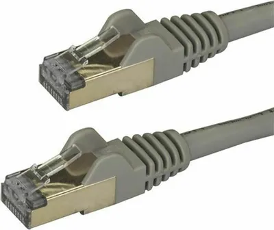Obrázek produktu pro StarTech.com 6ASPAT1MGR, 1 m, Cat6a, U/FTP (STP), RJ-45, RJ-45, Šedá