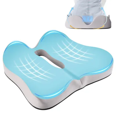 Immagine prodotto di Cuscino ergonomico per seduta (blu grigio)