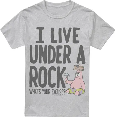 Produktbild von SpongeBob SquarePants - "Under A Rock" T-Shirt für Herren TV6803 (L) (Sport Heide)
