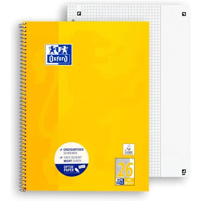 Immagine prodotto di Blocco Oxford college Oxford school, carta Optik 90 g/m², A4+, quadrato/margine, 80 fogli