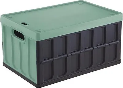 Produktbild von Tontarelli Faltbox 46 L mit Deckel Schwarz/Grün 8034118814