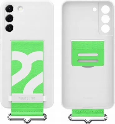 Image de SAMSUNG EF-GS906TW - Coque Silicone avec lanière G S22+ Blanc