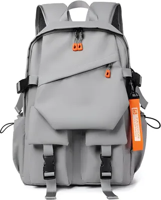 Imagen del producto de CarryQuest® - Mochila - impermeable - Compartimento para portátil de 15,6 pulgadas - 18,9 litros - gris
