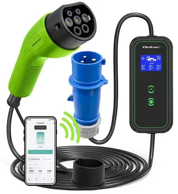 Image de Qoltec Mobile EV charger with adjustable 2in1