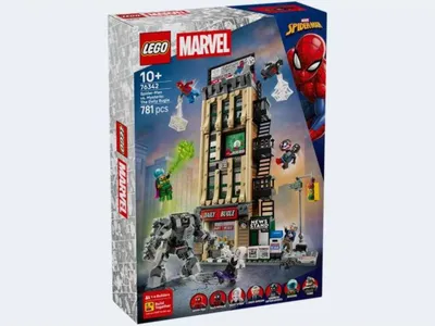 Productafbeelding van LEGO | Marvel Spider-Man vs. Mysterio: Daily Bugle - Superheldenspeelgoed met mechanische actiefiguur en 7 minifiguren - Cadeau voor kinderen, jongens en meisjes vanaf 10 jaar, en fans - 76342