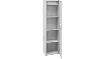 Zdjęcie produktu dla UHL-MASH|Szafa na akta i dokumenty SBS-16, 165x46x34, Szafa Biurowa Metalowa-Zamykana na klucz- 4 sekcje i Skarbczyk, Szafa-Sejf, 28 segregatorów