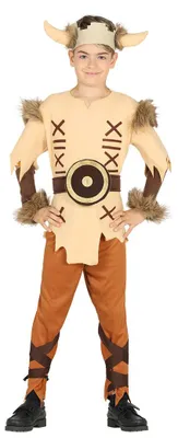 Produktbild von Wikinger Kämpfer Kostüm für Kinder Gr. 98-146, Größe:122/128