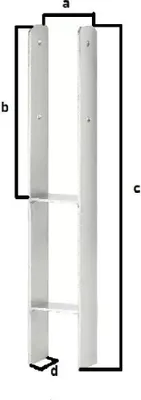 Produktbild von TrendLine H-Pfostenanker 60 x 12,1 x 6 cm