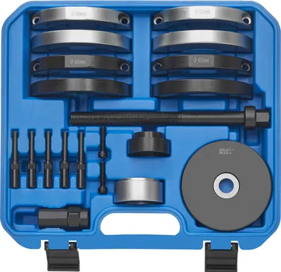 Produktbild von KRAFTPLUS K.267-8266 Radlagerwerkzeug-Satz für Ein- und Ausbau von Radlager-Nabeneinheit Ø 62, 66 mm kompatibel mit VW Audi