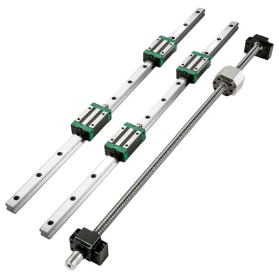 Zdjęcie produktu dla Vevor 2 Szt Prowadnica Liniowa Hgr20 1000Mm Zestaw Śrub Kulowych Rm1605