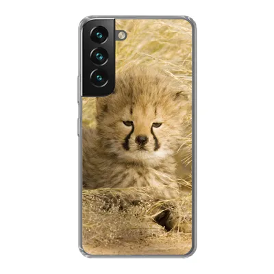 Produktbild von MuchoWow® Handyhülle Schutzhülle Hülle für Samsung Galaxy S22 Gepard - Jung - Gras Silikon Softcase Handy Hülle - Mobiltelefonhülle
