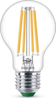 Produktbild von Philips Filament-Lampe, transparent, 60 W A60 E27, 4 W, 60 W, E27, 840 lm, 50000 h