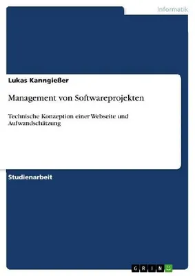 Produktbild von Management von Softwareprojekten