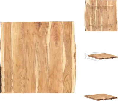Obrázek produktu pro vidaXL Stolová deska z masivního dřeva akácie 58x(50-60)x3,8 cm - Stolové desky