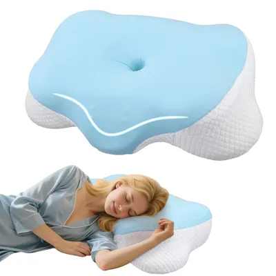 Produktbild von Schmetterlingskissen, Ergonomisches Design, Langsame Rückfederungsschaum, WEISS