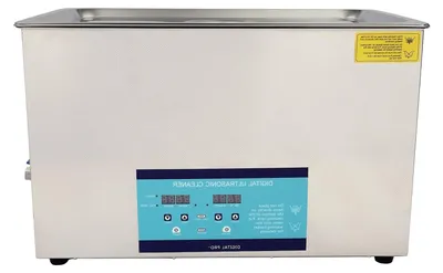 Image de Nettoyeur à ultrasons - Bain à ultrasons - Appareil de nettoyage à ultrasons - Nettoyeur de bijoux - Nettoyeur de lunettes