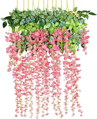Produktbild von Famanu Kunstblumen Bouquets - Kunstblumen für Hochzeit und Dekoration, 110 cm