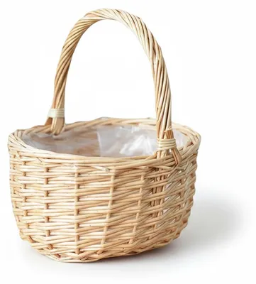 Image de InAndOutdoorMatch - Panier tressé à la main - Boîte de rangement en bois
