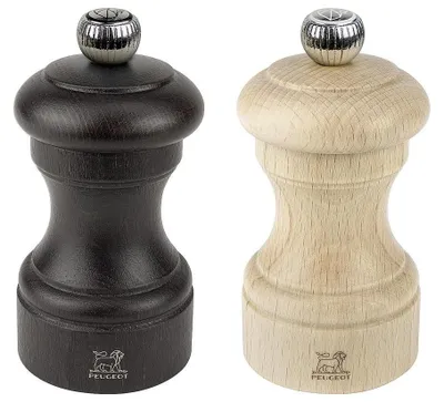 Image de Moulin à poivre et à sel Peugeot Bistro, chocolat et naturel, 10 cm