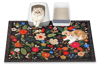 Productafbeelding van Kattenbakmat - Vangt kattengrit op - 89 x 58 cm