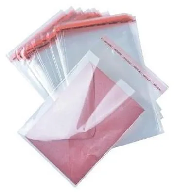 Zdjęcie produktu dla Torebki foliowe z taśmą klejącą 17x25+5cm 100szt