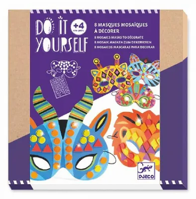 Produktbild von Djeco Bastelset DIY Mosaikmasken
