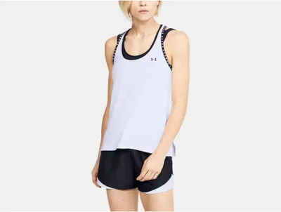 Immagine prodotto di Under Armour UA W Knockout Tank Bianco/Nero L Canotta da running