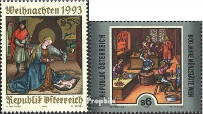 Produktbild von Briefmarken Österreich 1993 Mi 2114,2119 (kompl.Ausg.) gestempelt Sondermarken