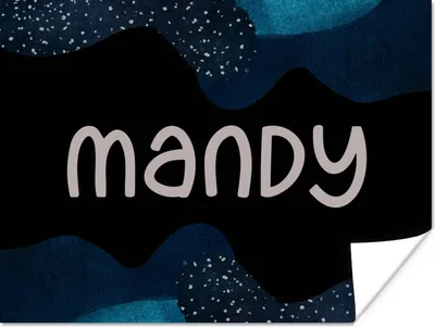 Produktbild von MuchoWow® Poster Mandy - Pastell - Mädchen 160x120 cm - Foto Plakat