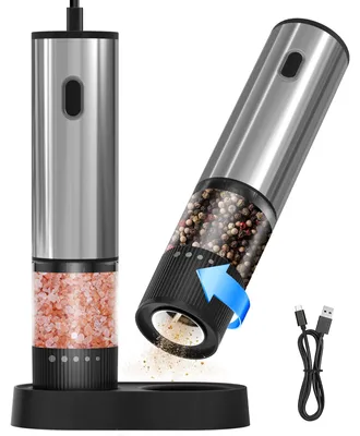 Produktbild von KitchenBoss Salz und Pfeffermühle Elektrische 2er Set