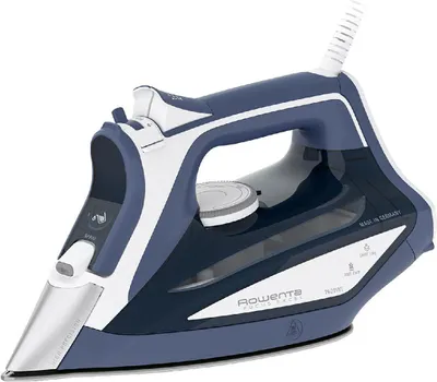 Zdjęcie produktu dla Rowenta DW5210, Żelazko parowe, Stopa laserowa microsteam 400 HD, 1,9 m, 170 g/min, Niebieski, Biały, 45 g/min