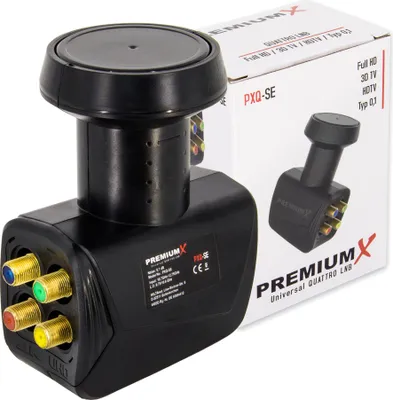 Produktbild von PremiumX Quattro LNB PXQ-SE SAT für Multischalterbetrieb DVB-S2 HDTV 4K