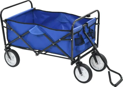 Obrázek produktu pro vidaXL Skládací ruční vozík Steel Blue