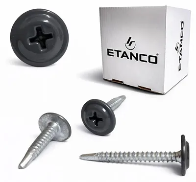 Obrázok produktu pre ETANCO GM-B samovrtné skrutky do oceľovej strechy, RAL 7024 grafitovo šedá, 4,2 x 13 mm, 250 ks