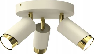 Obrázok produktu pre Bežové Stropné Svetlo Circle Tube Gold Gu10 Led Spot