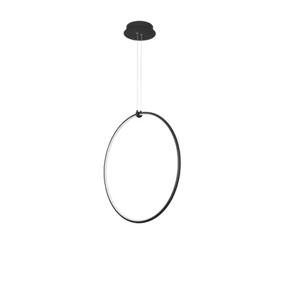 Produktbild von Nova Luce RING LED Pendelleuchte Schwarz 27W Warmweiss 68x21x120cm dimmbar 9820591