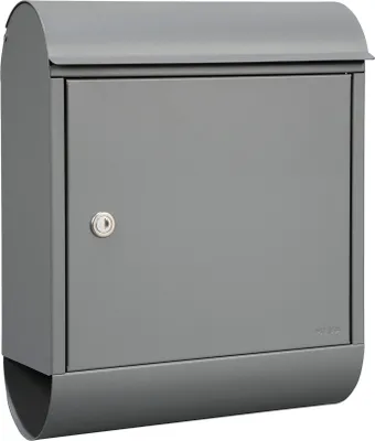 Produktbild von MEFA Briefkasten Topaz grau 844 mit Zeitungsrolle Sicherheitsschloss Postkasten