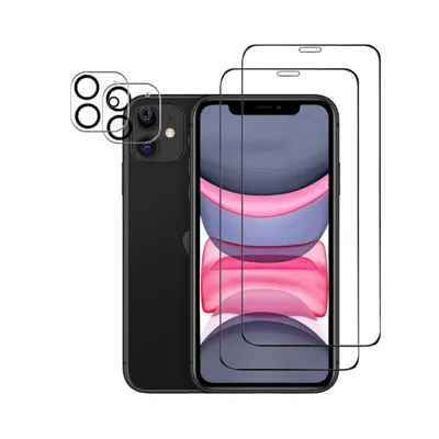 Immagine prodotto di Protezione della fotocamera protezione dello schermo protezione del vetro per iPhone 11 2-pack blindato pellicola schermo fotocamera pellicola di vetro