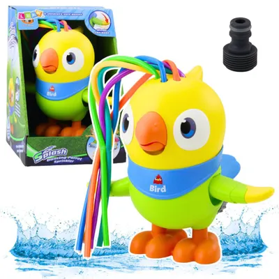 Produktbild von Lean Toys Wasserspielzeug Springbrunnen Papagei Bewegliche Teile Gelb