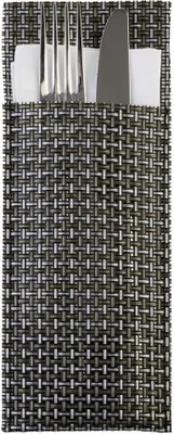 Produktbild von APS Servietten-/Bestecktaschen 6er-Set, silbergrau, Höhe: 1 mm, Länge: 240 mm
