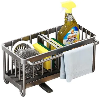 Produktbild von RVS Küchenabflußorganizer mit Entfernbarem Abflussbecken und Entfernbaren Verteilern