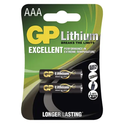 Produktbild von Gp Batteries Lithium Aaa 1.5V 2Pce